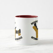 Optimum Performance Cheeky Lazy Slogan Tasse (Zentrum)