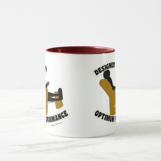 Optimum Performance Cheeky Lazy Slogan Tasse (Zentrum)