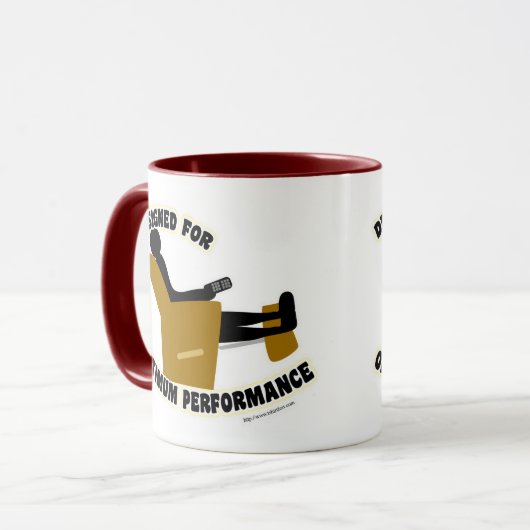Optimum Performance Cheeky Lazy Slogan Tasse (Vorderseite Links)