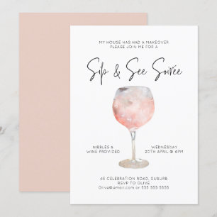 Option 1: Sip & See Soiree Einladung