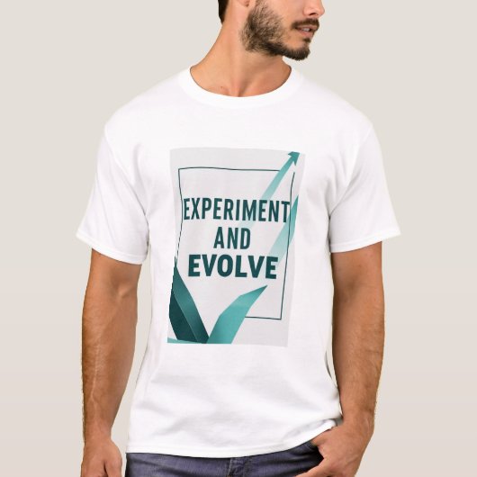 Option 2 "Experiment und Entwicklung" T-Shirt (Vorderseite)