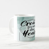 Option "Aus dem Herzen erstellen" 2 Kaffeetasse (Vorderseite Links)