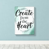 Option "Aus dem Herzen erstellen" 2 Leinwanddruck (Insitu (Holzboden))