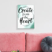 Option "Aus dem Herzen erstellen" 2 Leinwanddruck (Insitu (Wohnzimmer))