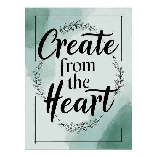 Option "Aus dem Herzen erstellen" 2 Poster (Vorderseite)