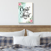 Option "Aus dem Herzen erstellen" 3 Leinwanddruck (Insitu (Schlafzimmer))