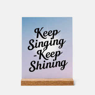 Option "behalt Behalt Shining" 2 Acrylschild