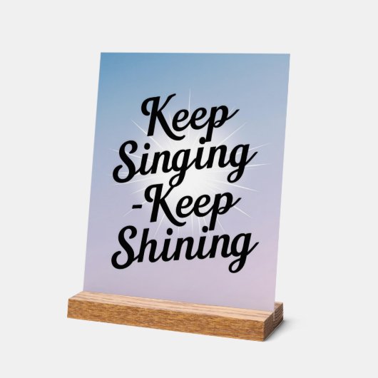 Option "behalt Behalt Shining" 2 Acrylschild (Winkel)