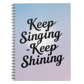 Option "behalt Behalt Shining" 2 Notizblock (Vorderseite)