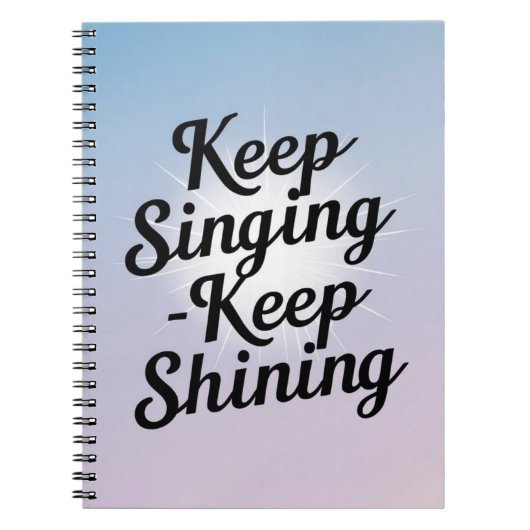 Option "behalt Behalt Shining" 2 Notizblock (Vorderseite)