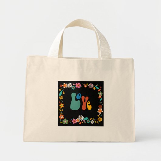 Option Botanisch mit Personalisierung der Liebe 70 Mini Stoffbeutel (Vorne)