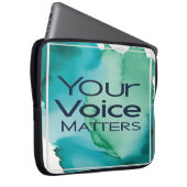 Option "Ihre Stimme zählt" 2 Laptopschutzhülle (Vorne Rechts)