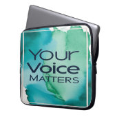 Option "Ihre Stimme zählt" 2 Laptopschutzhülle (Vorderseite Links)