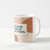 Option "Ihre Stimme zählt" 3 Kaffeetasse (VorderseiteRechts)