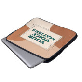 Option "Ihre Stimme zählt" 3 Laptopschutzhülle (Vorne Knopf)