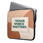 Option "Ihre Stimme zählt" 3 Laptopschutzhülle (Vorderseite Links)
