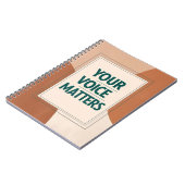 Option "Ihre Stimme zählt" 3 Notizblock (Linke Seite)