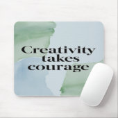 Option "Kreativität gewinnt Mut" 2 Mousepad (Mit Mouse)