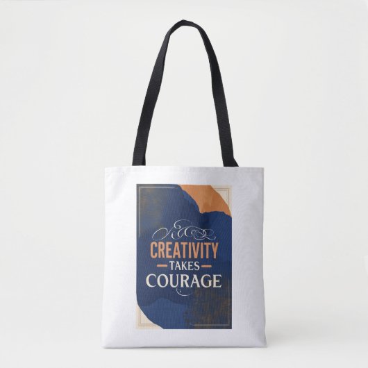 Option "Kreativität gewinnt Mut" 3 Tasche (Vorderseite)