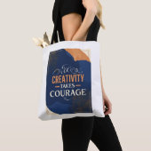 Option "Kreativität gewinnt Mut" 3 Tasche (Von Nahem)