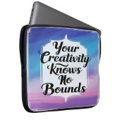 Option "Kreativität kennt keine Grenzen 2" Laptopschutzhülle (Vorne Rechts)