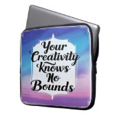 Option "Kreativität kennt keine Grenzen 2" Laptopschutzhülle (Vorderseite Links)
