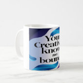 Option "Kreativität kennt keine Grenzen" 3 Kaffeetasse (Vorderseite Links)