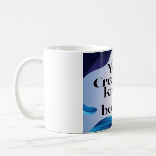 Option "Kreativität kennt keine Grenzen" 3 Kaffeetasse (Links)