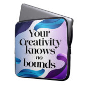 Option "Kreativität kennt keine Grenzen" 3 Laptopschutzhülle (Vorderseite Links)