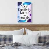 Option "Kreativität kennt keine Grenzen" 3 Leinwanddruck (Insitu (Schlafzimmer))