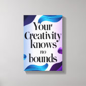 Option "Kreativität kennt keine Grenzen" 3 Leinwanddruck (Vorderseite)