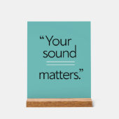 Option "Sound Matches" 2 Acrylschild (Vorderseite)