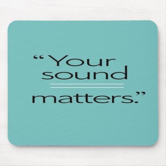 Option "Sound Matches" 2 Mousepad (Vorne)