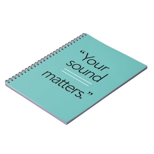 Option "Sound Matches" 2 Notizblock (Linke Seite)