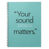 Option "Sound Matches" 2 Notizblock (Vorderseite)