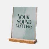 Option "Sound Matches" 3 Acrylschild (Winkel)