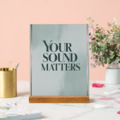 Option "Sound Matches" 3 Acrylschild (Hochzeit)