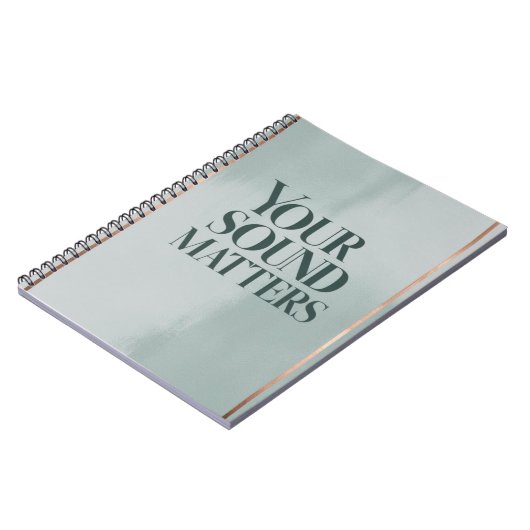 Option "Sound Matches" 3 Notizblock (Linke Seite)