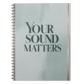 Option "Sound Matches" 3 Notizblock (Vorderseite)