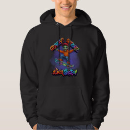 Optional Gravity Alien Skater Hoverboard Weltraum Hoodie