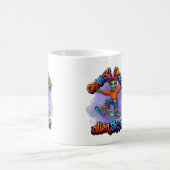 Optional Gravity Alien Skater Hoverboard Weltraum Kaffeetasse (Mittel)