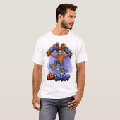 Optional Gravity Alien Skater Hoverboard Weltraum T-Shirt (Vorne ganz)