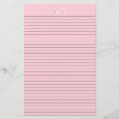 Optionale Linien für das rosa Papier Monogram (Vorderseite)