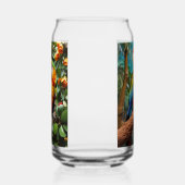 Optionale Text-Farbige Papageien Dosenglas (Rechts)