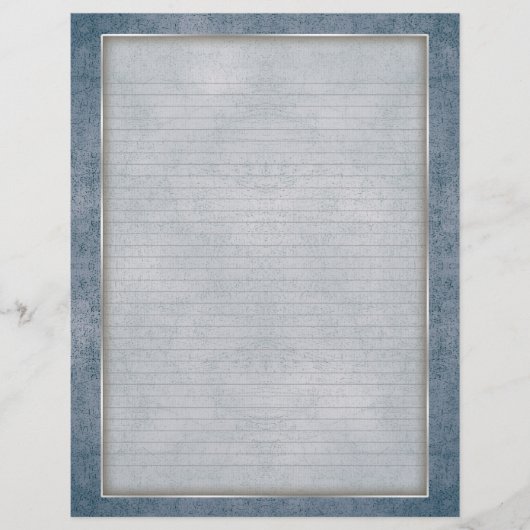Optionale Zeilenbriefe mit Aquamarinem Rahmen (Vorderseite)