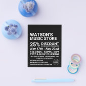 Optionales Logo, Werbung im Musikgeschäft Flyer (Einzeln)