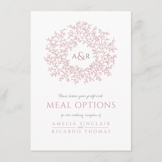 Optionen für das Hochzeitsholz Begleitkarte (Vorderseite)