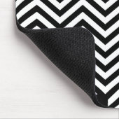 Optionen für das Schwarz-Weiß-Zig-Zag 1 Mousepad (Ecke)