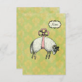 OPTIONEN FÜR hübsche Bugschaf-DESIGNER ~ Einladung (Vorne/Hinten)