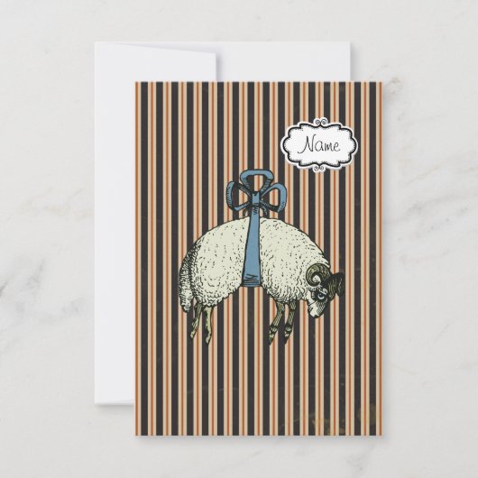 OPTIONEN FÜR hübsche Bugschaf-DESIGNER ~ Einladung (Vorderseite)